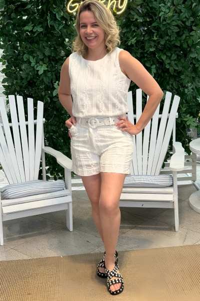 Shorts Cotton Cinto