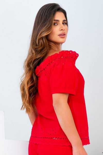 Blusa Ciganinha Bordada